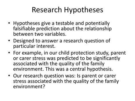 Hypothesis Examples