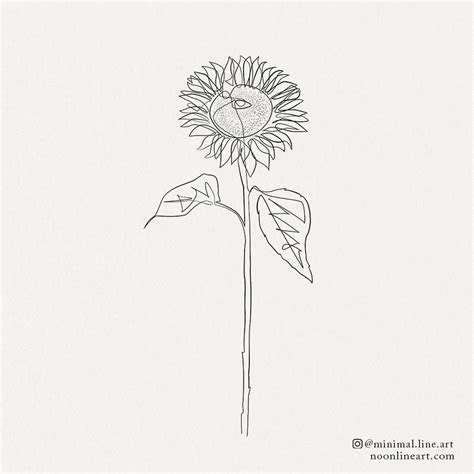 Sunflower Line Tattoo | ubicaciondepersonas.cdmx.gob.mx