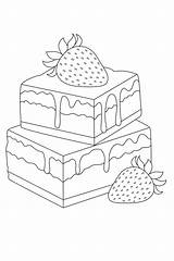 Strawberry fudge coloring page For Kids And Adults  Coloring pages sketch template