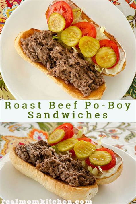 Roast Beef Po'Boy Sandwiches - Real Mom Kitchen - Beef