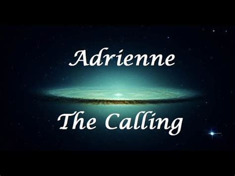 Adrienne - The Calling (Letra/Lyrics) - YouTube