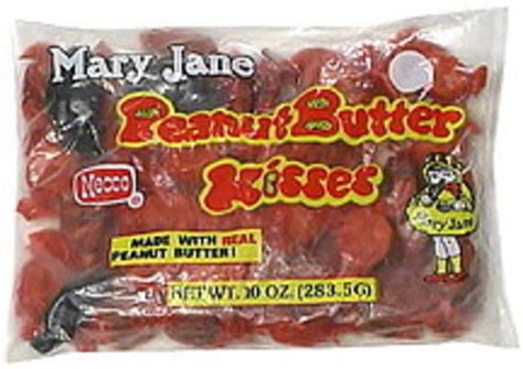 Necco Mary Jane Peanut Butter Kisses - 10 oz, Nutrition Information | Innit