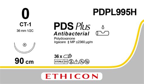 PDS Plus suture 0, PDPL995H, CT-1 90 cm purple - Suture Online