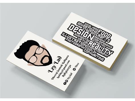 Lzy Lad Business Card Design V2 by Lzy Lad on Dribbble