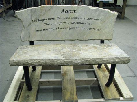 Engraved Memory Bench - Custom made memory bench that will become a treasured tribute to your ...