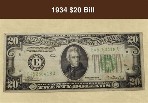 1934 $20 Bill Value: How Much Is It Worth Today? - CoinValueChecker.com