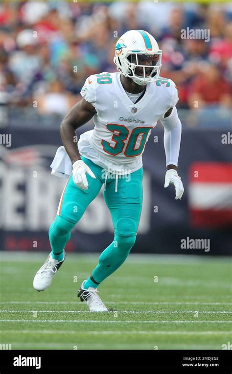 Miami Dolphins cornerback Jason McCourty (30) during the first half an NFL football game against ...