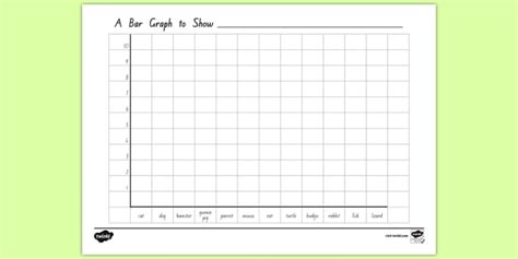 Class Pets Bar Graph Template (teacher made)