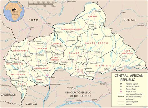 Word Map: Central African Republic Map - Central African