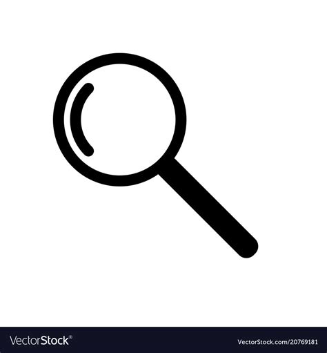 Magnifier icon Royalty Free Vector Image - VectorStock