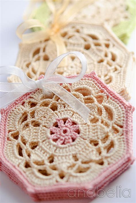 Anabelia craft design: Crochet coasters sets, a perfect DIY gift