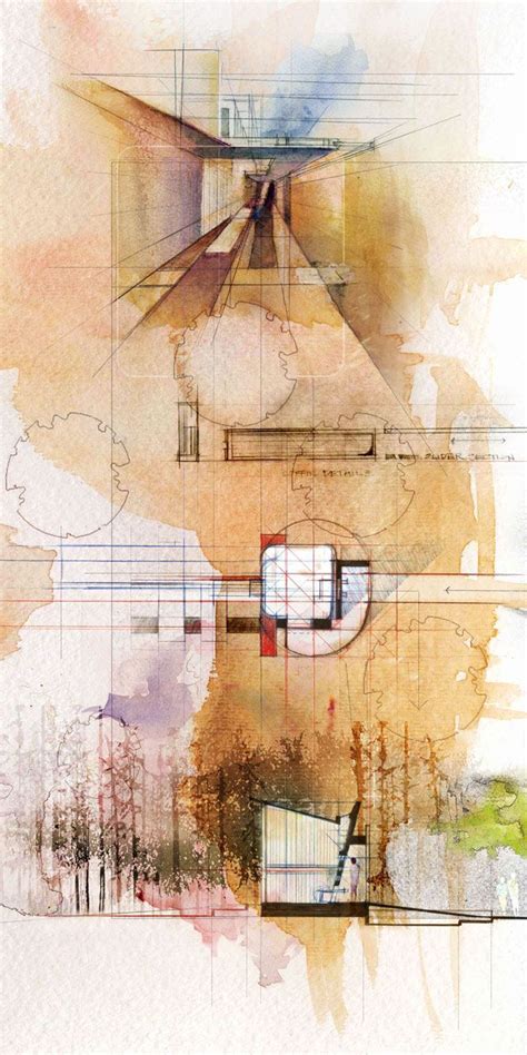 Architectural Render - hand drawn/paint or other | Architecture sketch, Art and architecture ...