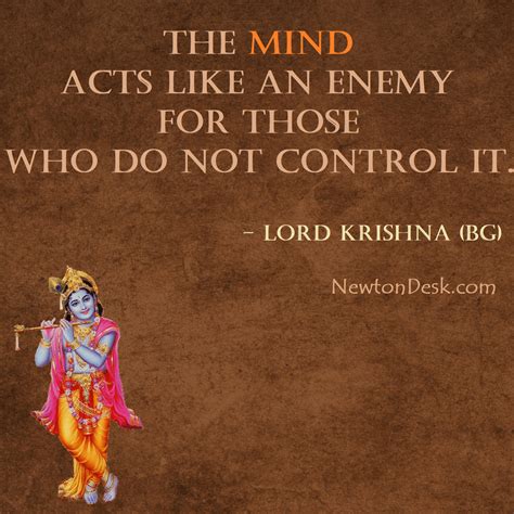 The Mind Acts Like An Enemy - Bhagavad Gita | Krishna Quotes