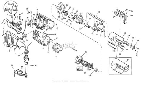 Milwaukee 6507 (Serial 631G) Milwaukee Sawzall Parts Parts Diagram for Parts List