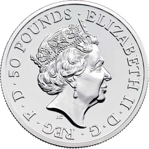 Fifty Pounds (Silver Ounce), Coin Type from United Kingdom - Online ...