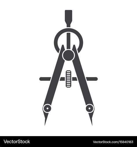 Compass drawing tool Royalty Free Vector Image