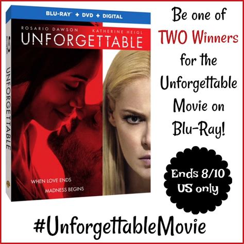 2 #Winners for Unforgettable on Blu-ray #Unforgettablemovie - Mom Does Reviews