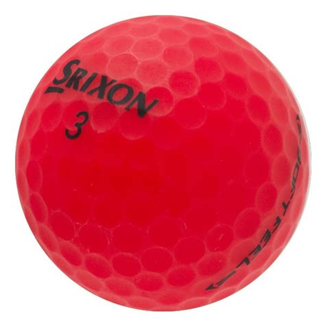 Srixon Soft Feel Matte Red Used Golf Balls | Lostgolfballs.com