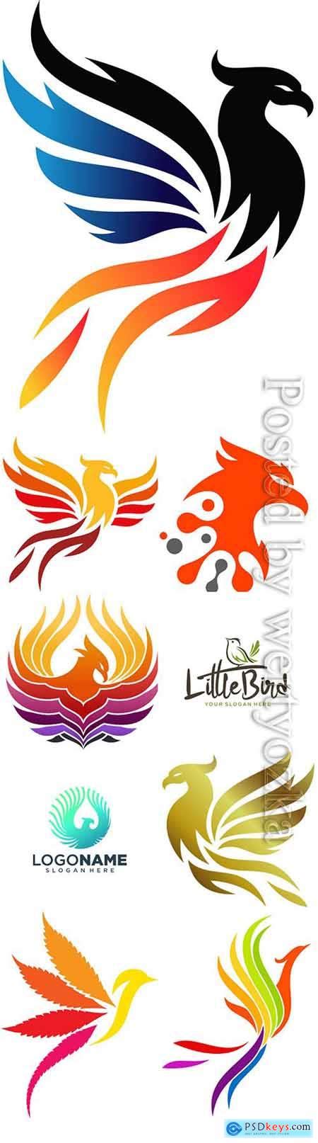 Phoenix logo collection vector illustration » Free Download Photoshop Vector Stock image Via ...