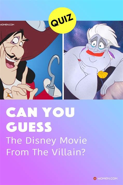 Quiz can you guess the disney movie from the villain – Artofit