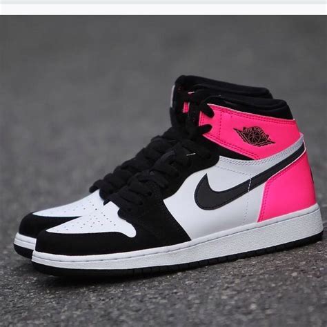 Nike Shoes | Nike Air Jordan 1 Neon Pink Reflective Black | Color ...