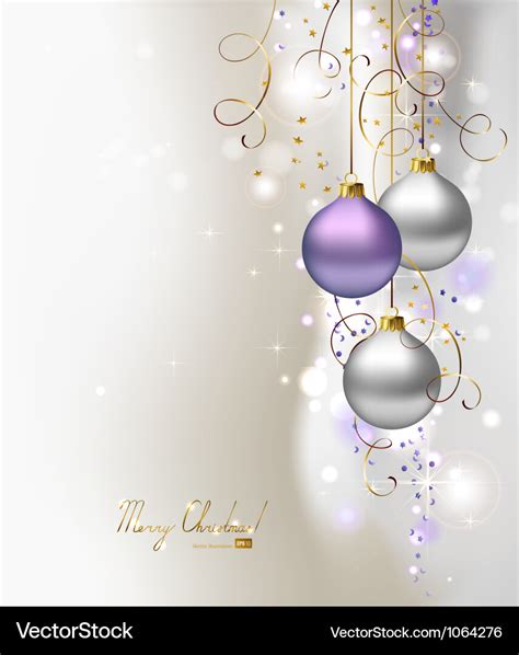 Light christmas background Royalty Free Vector Image