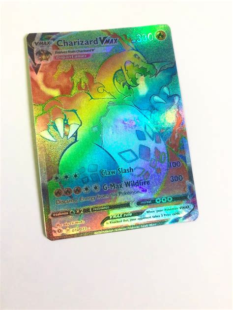 Charizard Vmax Rainbow Secret Hyper Rare Champions Path Etsy - PELAJARAN