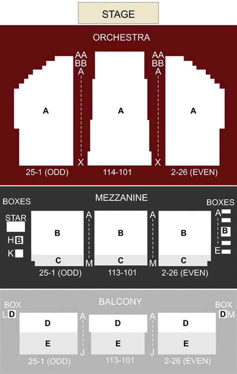 The Theater At Virgin Hotels Seating Chart