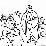 Apostle Paul Preaching Coloring Page 22553 17832 sketch template