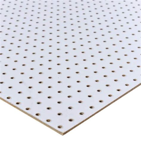 Handprint 48 in. H x 24 in. W White Pegboard 109099 - The Home Depot