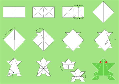 origami paper folding step by step ~ art classes kids