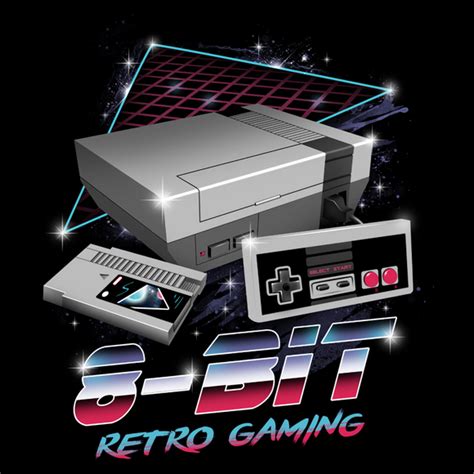 8-Bit Retro Gaming - PixelRetro Video Game T-shirts - Nintendo - NES