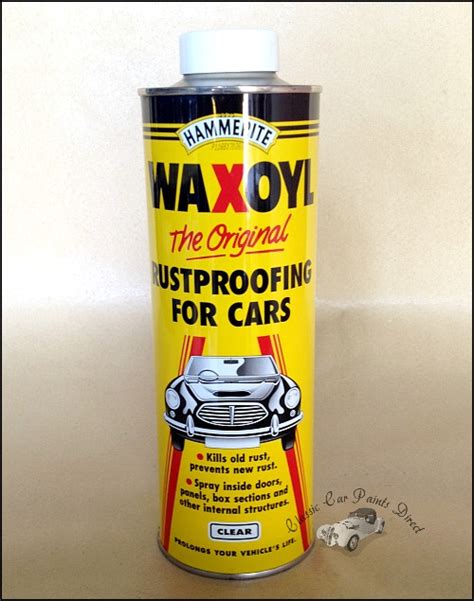 Hammerite Waxoyl Original Rustproofing For Cars Black/Clear