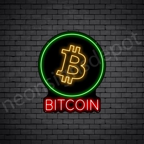 Bitcoin Neon Sign - Neon Signs Depot