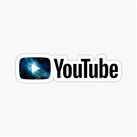 "NEW YouTube Galaxy Logo Design" Sticker for Sale by laurawolf24 | Redbubble