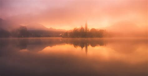 Dreamy Pixel | Lake Bled on a fierce and foggy sunrise - Dreamy Pixel