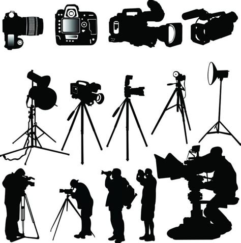 Photographer silhouette 03 vector Free Vector / 4Vector