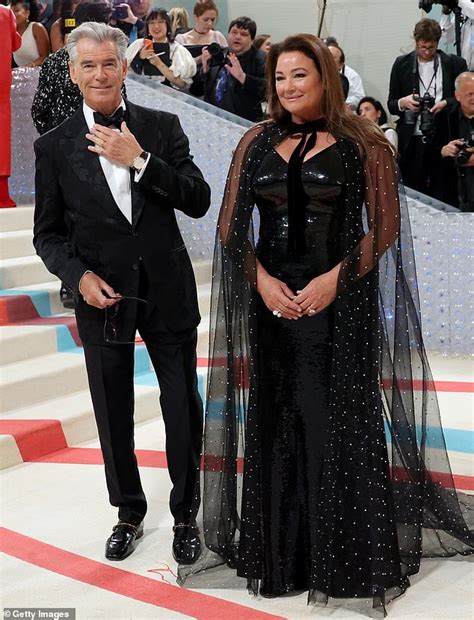 Met Gala 2023: Pierce Brosnan looks dapper in a tuxedo as devoted husband poses alongside wife ...