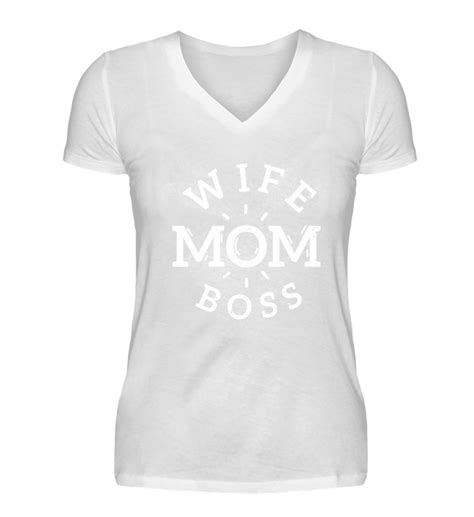 Ladies Boss Mom T-Shirt | V-Neck Damenshirt - Shirtee.de / Online Custom T Shirts Design Maker ...