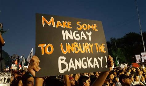 At the People Power Monument: Anti-Marcos protesters have become a ...