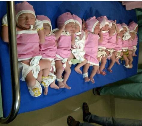 In Pictures, Woman Gives Birth To 10 Babies After 10 Years Of Childless Marriage | The Gazelle News