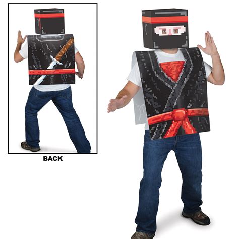 12 Units of Plastic 8-Bit Ninja Vest Prtd Front & Back; FulL-Size ...