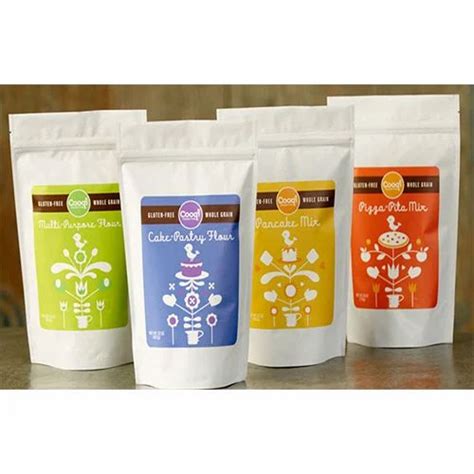 PE Printed And Plain Stand Up Packaging Pouch, Packaging Type: 2 Layer ...