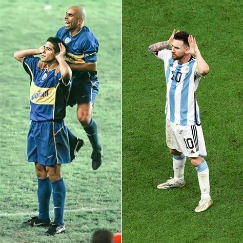 Why did Lionel Messi do Riquelme's celebration in front of Louis van Gaal?