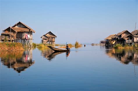 Inle Lake is a picturesque fresh-water lake in Myanmar. At the end of ...