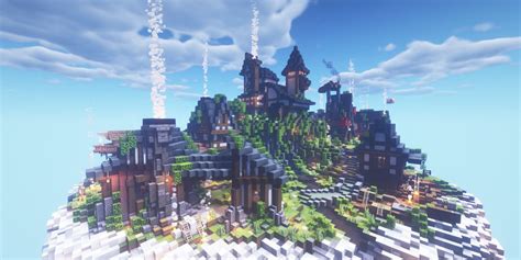 Minecraft Design Ideas For Sky Fortresses & Cloud Cities