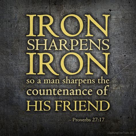 15 best Iron sharpens Iron images on Pinterest | Iron, Irons and Proverbs 27