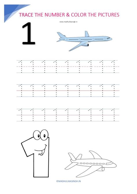 Printable Number Tracing Worksheets