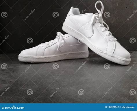 White nike shoes editorial photography. Image of white - 144528942