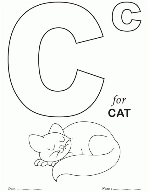 Letter C Coloring Pages Printable - Coloring Home
